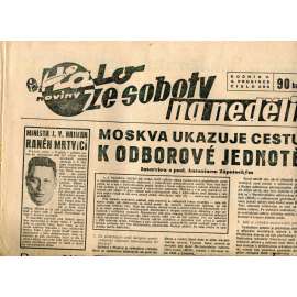 Halo noviny, ze soboty na neděli, ročník V., číslo 286/1937. Reportážní a informační list pro všechny