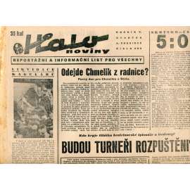 Halo noviny, ročník V., číslo 290/1937. Reportážní a informační list pro všechny