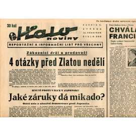 Halo noviny, ročník V., číslo 295/1937. Reportážní a informační list pro všechny