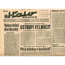 Halo noviny, ročník V., číslo 297/1937. Reportážní a informační list pro všechny