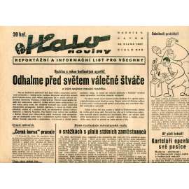 Halo noviny, ročník V., číslo 249/1937. Reportážní a informační list pro všechny Halo noviny, ročník V., číslo 249/1937. Reportážní a informační list pro všechny