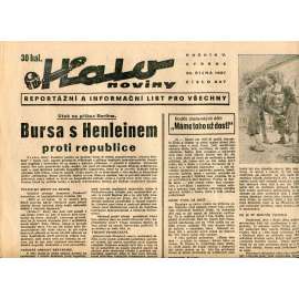 Halo noviny, ročník V., číslo 247/1937. Reportážní a informační list pro všechny Halo noviny, ročník V., číslo 247/1937. Reportážní a informační list pro všechny
