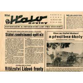 Halo noviny, ročník V., číslo 246/1937. Reportážní a informační list pro všechny Halo noviny, ročník V., číslo 246/1937. Reportážní a informační list pro všechny