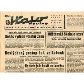 Halo noviny, ročník V., číslo 241/1937. Reportážní a informační list pro všechny