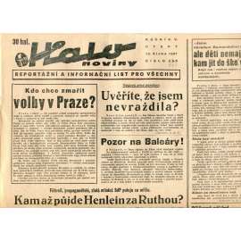 Halo noviny, ročník V., číslo 239(240)/1937. Reportážní a informační list pro všechny