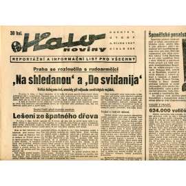 Halo noviny, ročník V., číslo 234/1937. Reportážní a informační list pro všechny