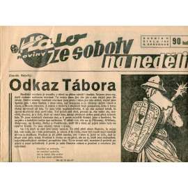 Halo noviny, ze soboty na neděli, ročník V., číslo 156/193. Reportážní a informační list pro všechny