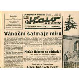 Moravsko-slezské Halo noviny, číslo 300/1935. Reportážní a informační list pro všechny