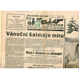 Moravsko-slezské Halo noviny, číslo 300/1935. Reportážní a informační list pro všechny