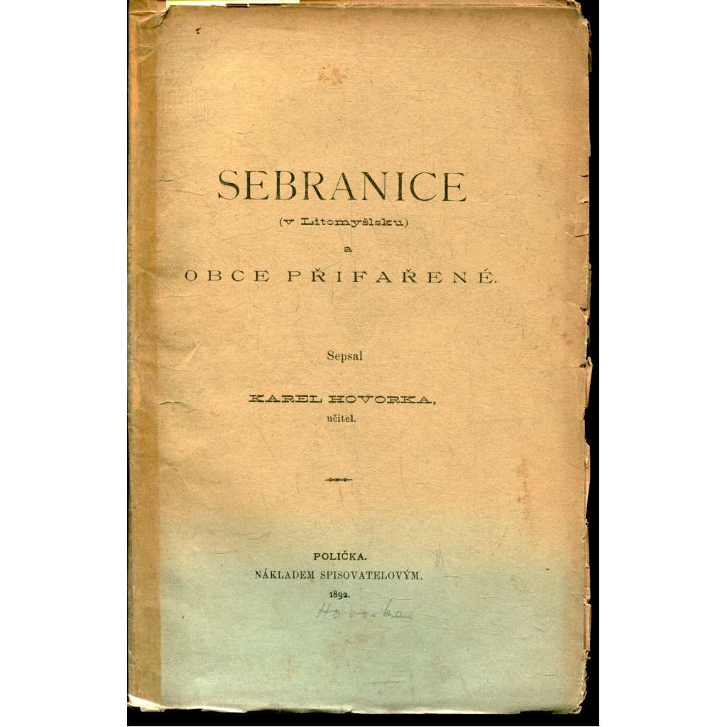 Sebranice (Litomyšl) - 1892