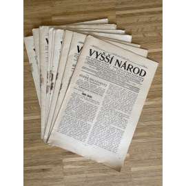 Vyšší národ, ročník V., čísla 2-20/1925 (časopis, noviny, 1. republika, abstinence, abstinenti, boj s alkoholem)