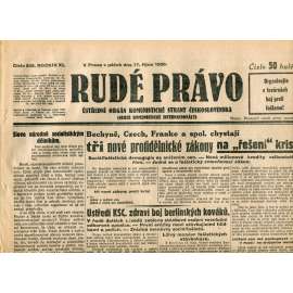 Rudé právo (17.10.1930) - staré noviny, 1. republika