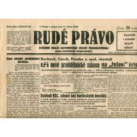 Rudé právo (17.10.1930) - staré noviny, 1. republika