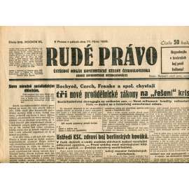 Rudé právo (17.10.1930) - staré noviny, 1. republika