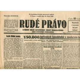 Rudé právo (19.10.1930) - staré noviny, 1. republika