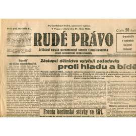 Rudé právo (21.10.1930) - staré noviny, 1. republika