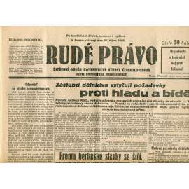 Rudé právo (21.10.1930) - staré noviny, 1. republika