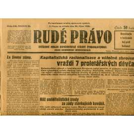 Rudé právo (22.10.1930) - staré noviny, 1. republika