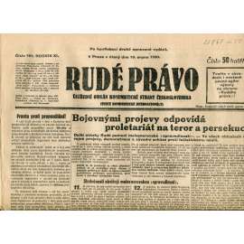 Rudé právo (19.8.1930) - staré noviny, 1. republika