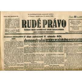 Rudé právo (17.8.1930) - staré noviny, 1. republika
