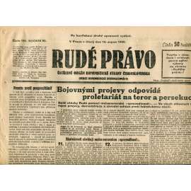 Rudé právo (19.8.1930) - staré noviny, 1. republika