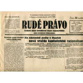Rudé právo (21.8.1930) - staré noviny, 1. republika