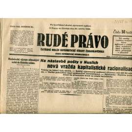 Rudé právo (21.8.1930) - staré noviny, 1. republika