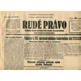 Rudé právo (22.8.1930) - staré noviny, 1. republika