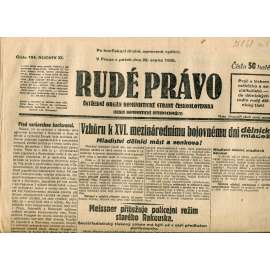 Rudé právo (22.8.1930) - staré noviny, 1. republika