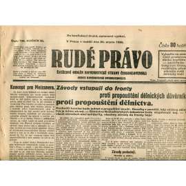 Rudé právo (24.8.1930) - staré noviny, 1. republika