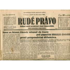 Rudé právo (24.8.1930) - staré noviny, 1. republika