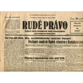 Rudé právo (27.8.1930) - staré noviny, 1. republika