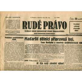 Rudé právo (30.8.1930) - staré noviny, 1. republika