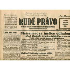 Rudé právo (31.8.1930) - staré noviny, 1. republika
