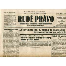 Rudé právo (26.7.1930) - staré noviny, 1. republika