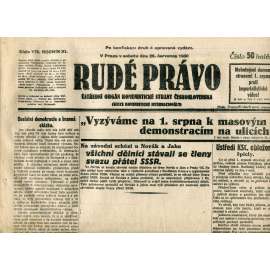 Rudé právo (26.7.1930) - staré noviny, 1. republika