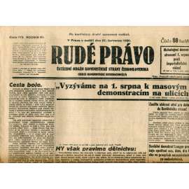 Rudé právo (27.7.1930) - staré noviny, 1. republika