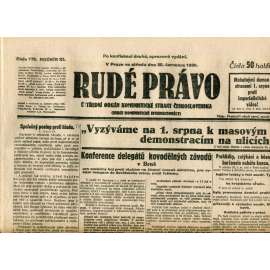 Rudé právo (30.7.1930) - staré noviny, 1. republika