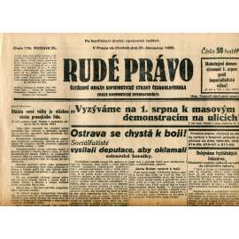 Rudé právo (31.7.1930) - staré noviny, 1. republika