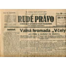 Rudé právo (1.7.1930) - staré noviny, 1. republika