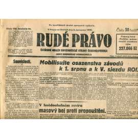 Rudé právo (3.7.1930) - staré noviny, 1. republika