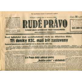 Rudé právo (4.7.1930) - staré noviny, 1. republika