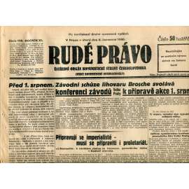 Rudé právo (8.7.1930) - staré noviny, 1. republika
