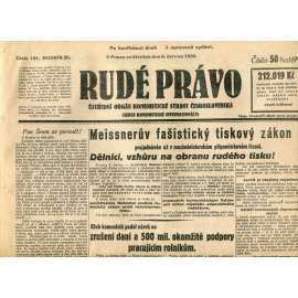 Rudé právo (5.6.1930) - staré noviny, 1. republika