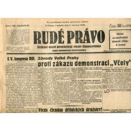 Rudé právo (7.6.1930) - staré noviny, 1. republika