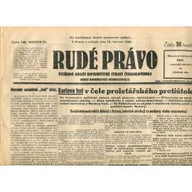 Rudé právo (14.6.1930) - staré noviny, 1. republika