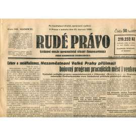 Rudé právo (21.6.1930) - staré noviny, 1. republika