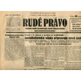 Rudé právo (22.6.1930) - staré noviny, 1. republika