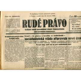 Rudé právo (22.6.1930) - staré noviny, 1. republika
