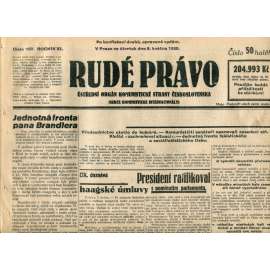 Rudé právo (8.5.1930) - staré noviny, 1. republika
